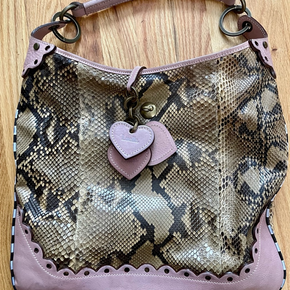 Luella Python and Leather Bag